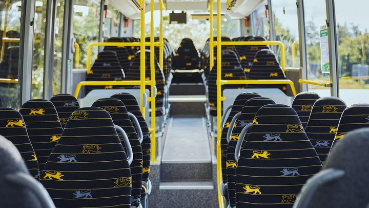 Innenaufnahme eines bwegt-Regiobusses