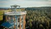 Aussichtsturm mit Ausblick auf die Baumwipfel