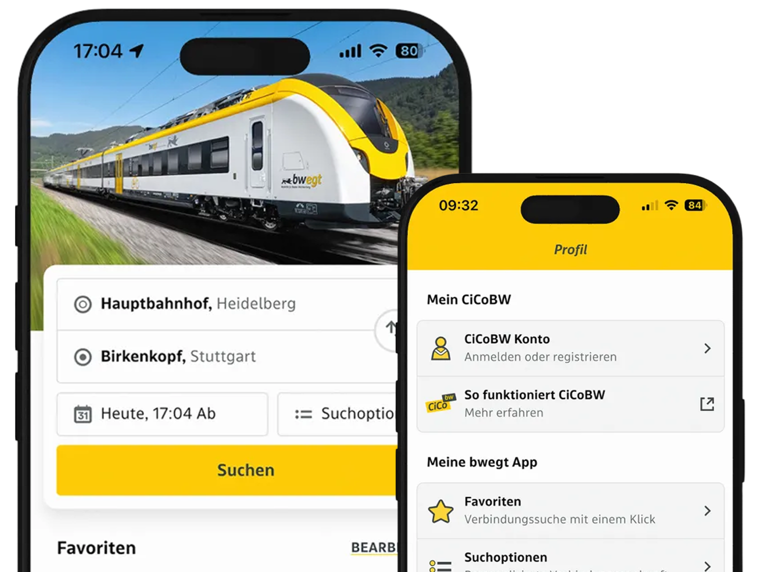 bwegt-App Einblick auf dem Smartphone