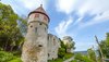 Der Turm der Burgruine Honberg in Tuttlingen