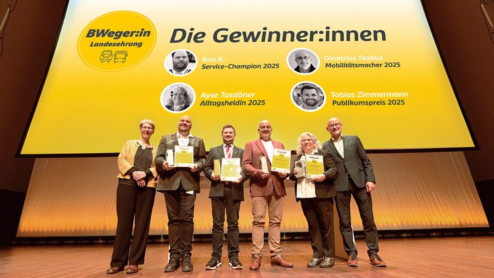 Gruppenbild der geehrten BWeger und BWegerinnen 2025