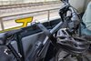 Ein Fahrrad im vorgesehenen Bereich eines bwegt Zug