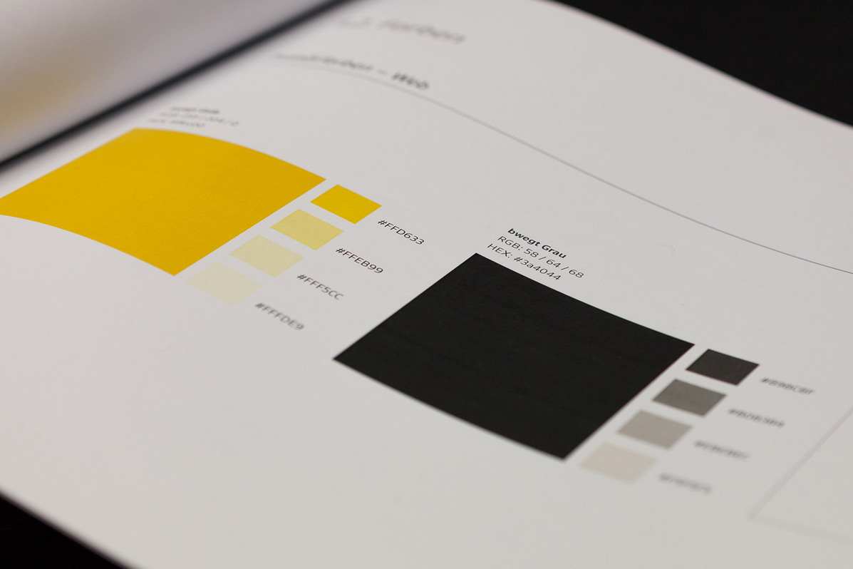 Corporate Design Manual mit Farben