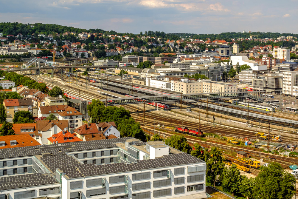 Ausblick auf den Ulmer Bahnknoten