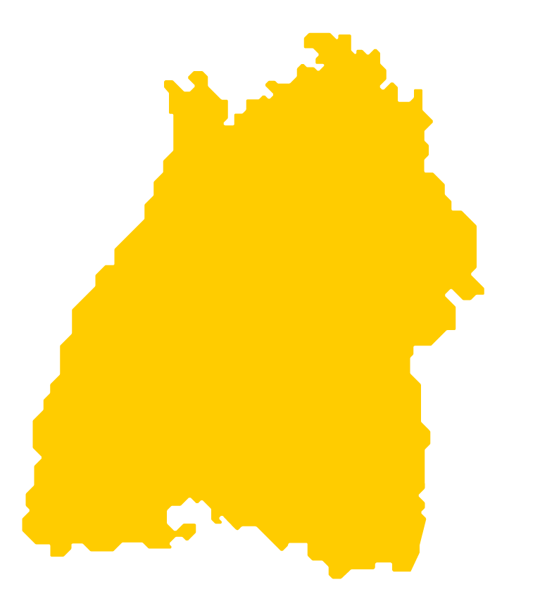Hintergrundkarte von Baden-Württemberg