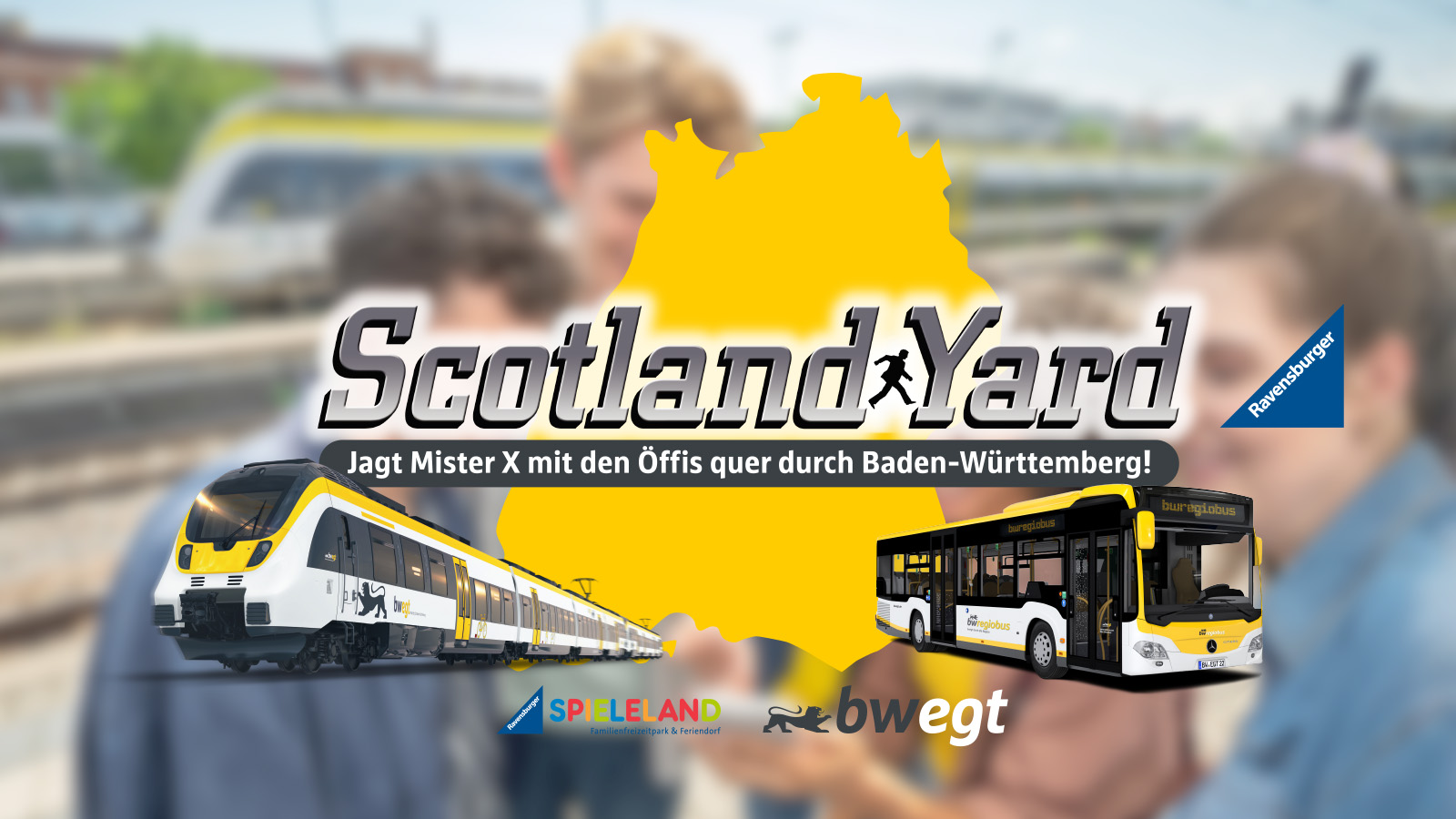 Infografik der bwegt-Scotland Yard-Rallye 2025 mit Bus und Bahn